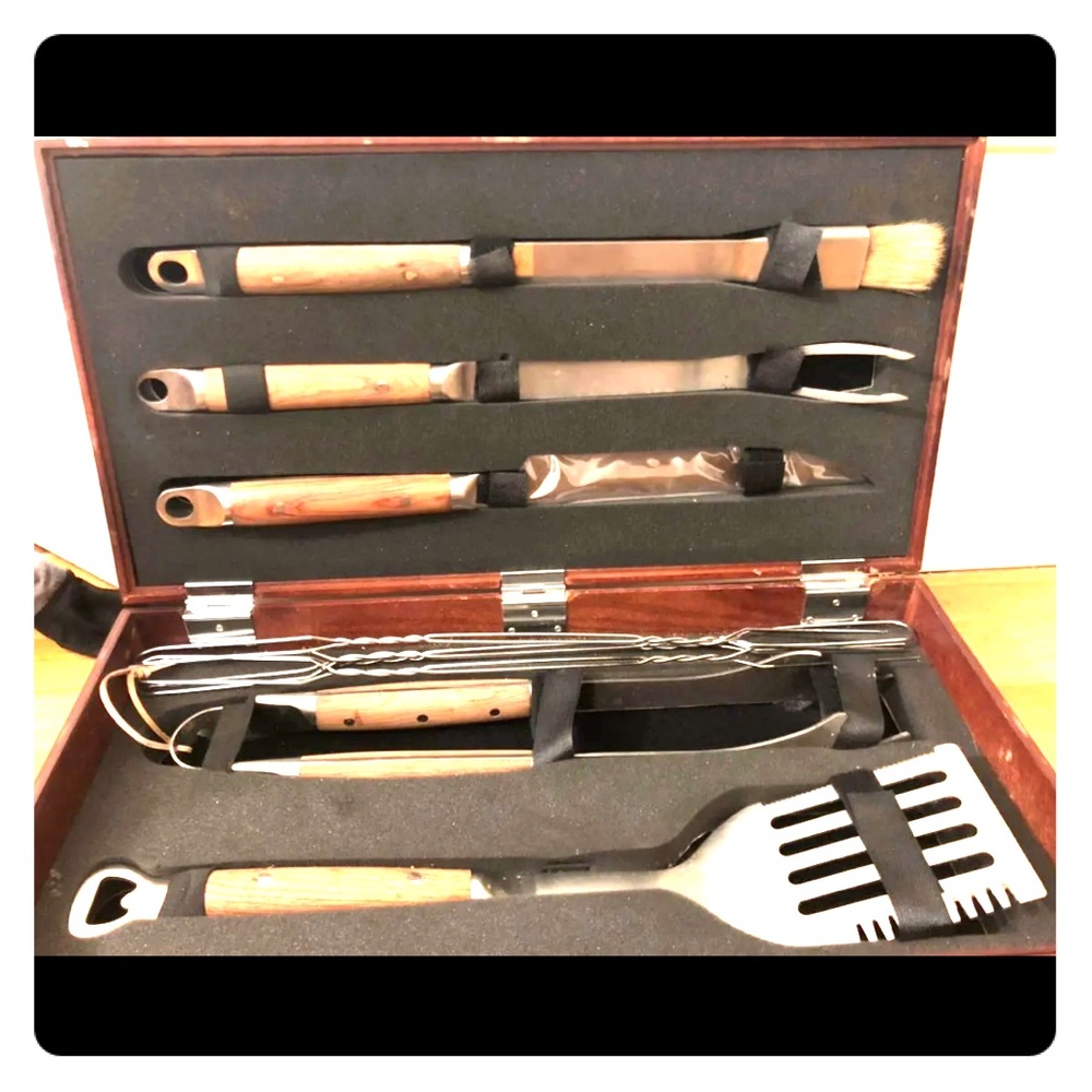 Steel BBQ set
